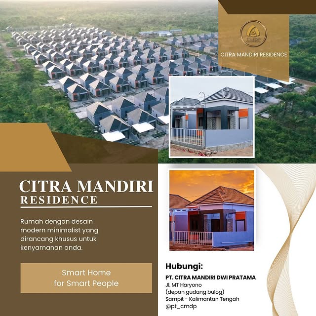 Foto udara kawasan perumahan Citra Mandiri Residence, Kalimantan Tengah