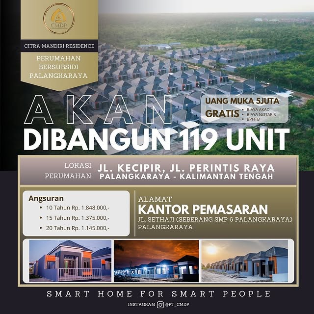 Perumahan Palangkaraya (119 Unit) — Jl. Kecipir & Jl. Perintis Raya, Palangkaraya
